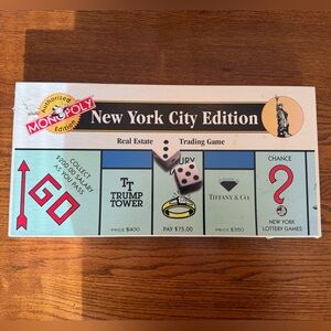 Monopoly New York City Edition Board Game by Parker Brothers Vintage 1994